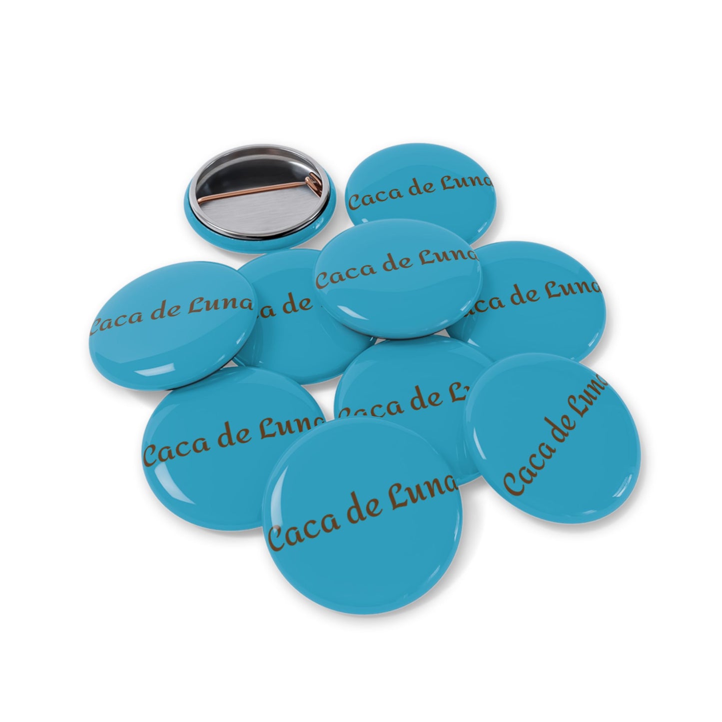 Caca de Luna, Moon Poo Forest Slime Mold Colorful Button Badges.  Are A Curious Collectable Accessory.