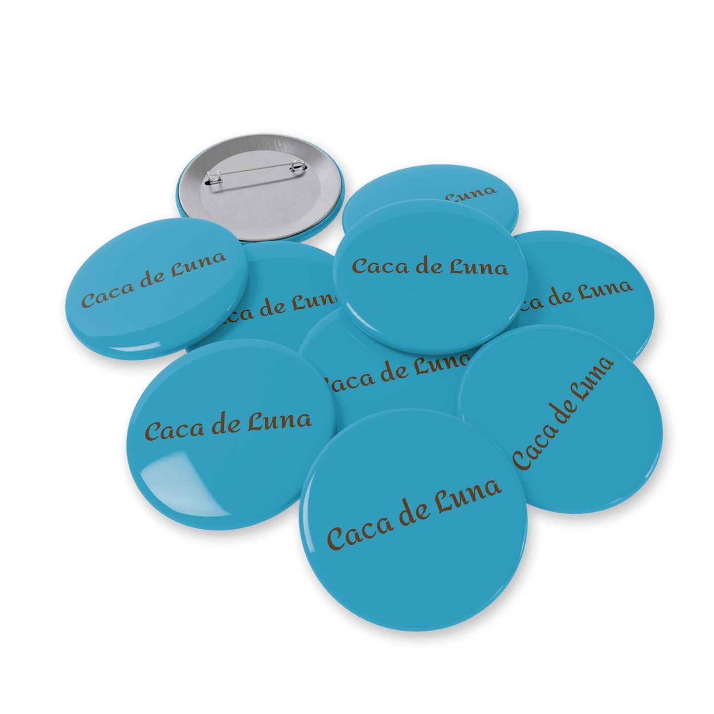 Caca de Luna, Moon Poo Forest Slime Mold Colorful Button Badges.  Are A Curious Collectable Accessory.