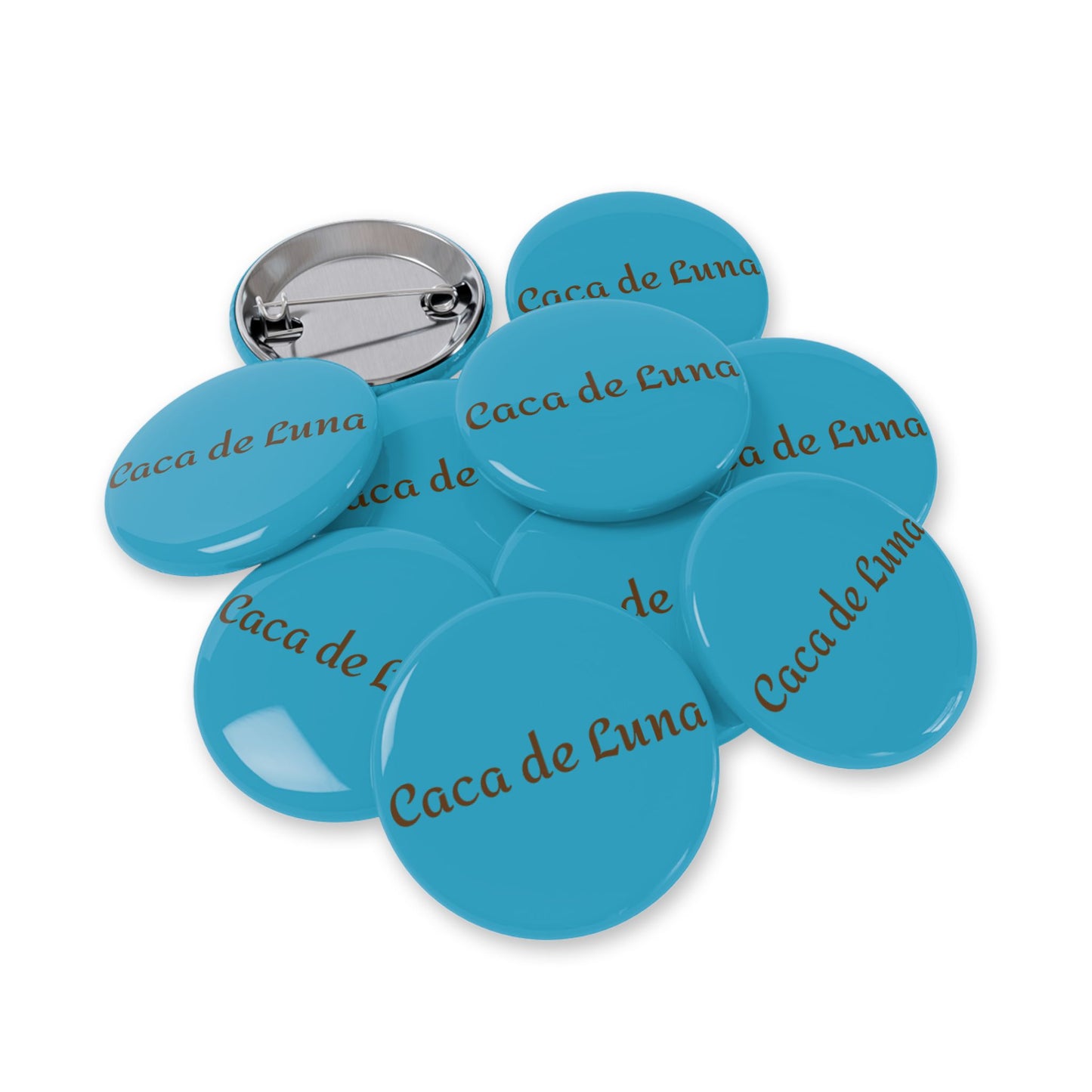 Caca de Luna, Moon Poo Forest Slime Mold Colorful Button Badges.  Are A Curious Collectable Accessory.